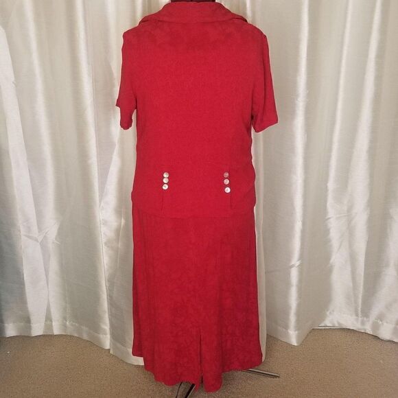 Studio 1940 Vintage 90's Dress 2PC Set (Size 18/20 - Picture 2 of 10